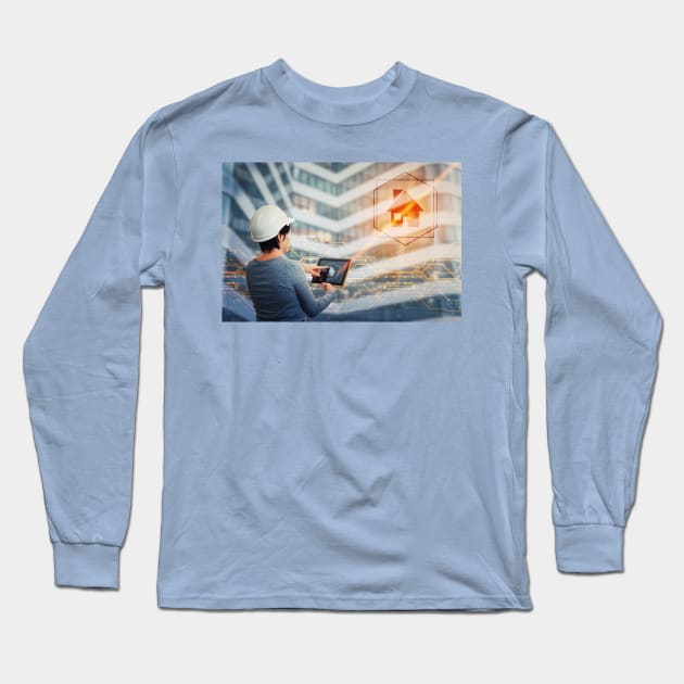 civil engneering Long Sleeve T-Shirt by 1STunningArt